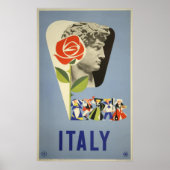 Italië David Statue Vintage Poster (Voorkant)