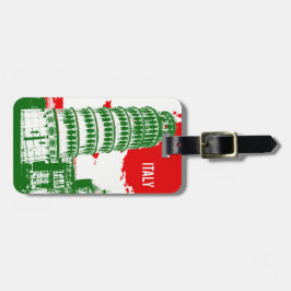 Italië | De Leaning Tower van Pisa Bagagelabel