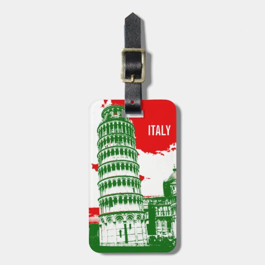 Italië | De Leaning Tower van Pisa Bagagelabel (Voorkant verticaal)