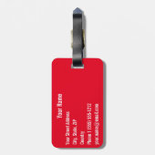 Italië | De Leaning Tower van Pisa Bagagelabel (Achterkant verticaal)