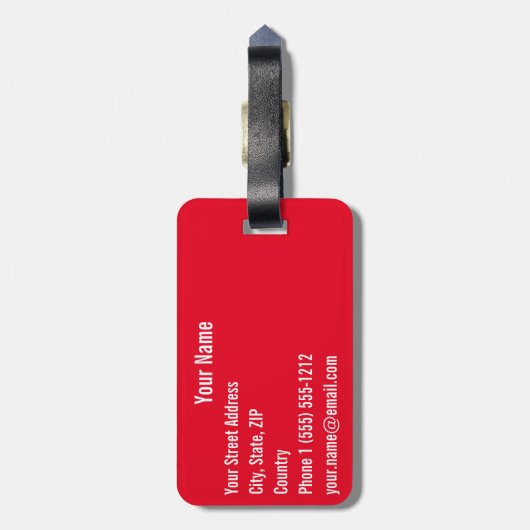 Italië | De Leaning Tower van Pisa Bagagelabel (Achterkant verticaal)