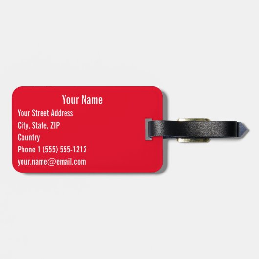 Italië | De Leaning Tower van Pisa Bagagelabel (Achterkant horizontaal)