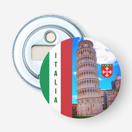 Italië | De Leaning Tower van Pisa Bottle Opener (Voorkant)