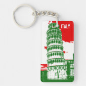 Italië | De Leaning Tower van Pisa Sleutelhanger (Voorkant)
