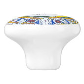 Italië Deruta Ingewikkelde bloemmotief kastlade Keramische Knop (Zijkant)