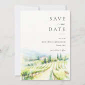 Italië Destination Wedding Save the Date Kaart (Voorkant)
