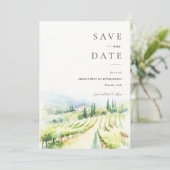 Italië Destination Wedding Save the Date Kaart (Staand voorkant)