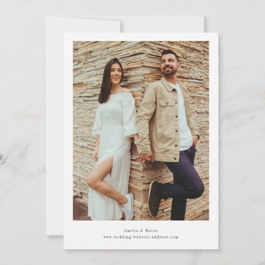 Italië Destination Wedding Save the Date Kaart (Achterkant)