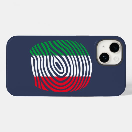 Italië DNA Case-Mate iPhone Case (Achterkant (horizontaal))