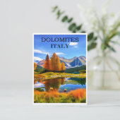 Italië  Dolomieten Bergreizen Briefkaart (Staand voorkant)