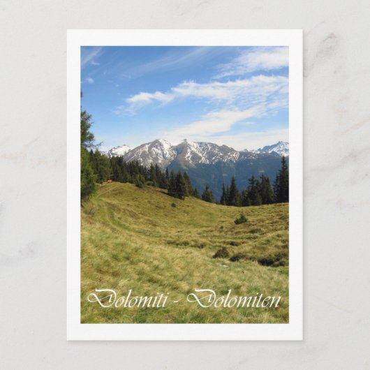 Italië, Dolomieten Briefkaart (Voorkant)