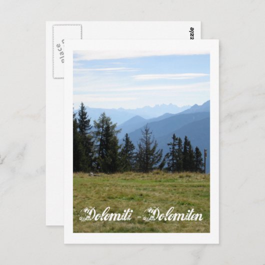 Italië, Dolomieten Briefkaart (Voorkant / Achterkant)