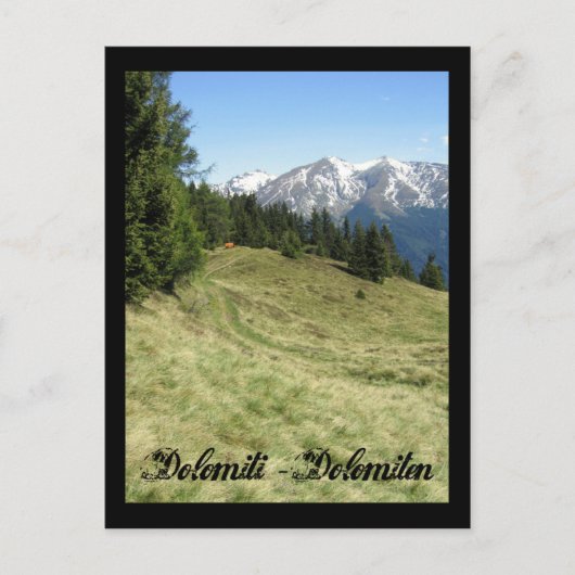Italië, Dolomieten Briefkaart (Voorkant)