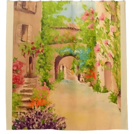 Italië douchegordijn (Voorkant)