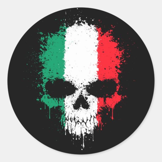 Italië Drijvende kracht Ronde Sticker (Voorkant)