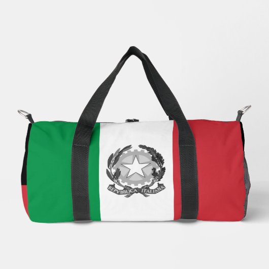 Italië duffel, Italiaanse vlag fitness / sport Plunjezak (Voorkant)