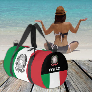 Italië duffel, Italiaanse vlag fitness / sport Plunjezak