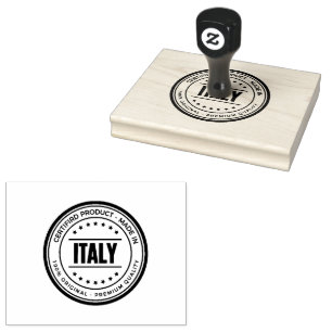 ITALIË Duidelijke Krachtige Lettertype Indruk Prof Rubberstempel