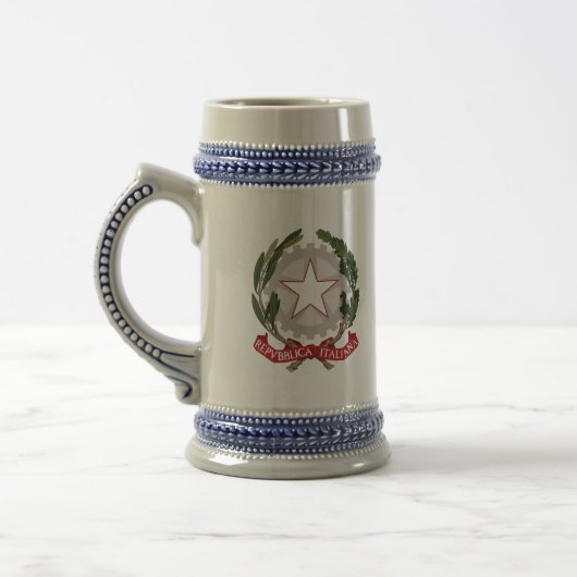 italië embleem bier stein bierpul (Links)