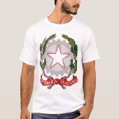 Italië Emblem Coat of Arms T Shirt (Voorkant)