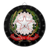 Italië Emblem Dark Dartbord (Voorkant)