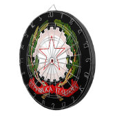 Italië Emblem Dark Dartbord (Voorkant Rechts)
