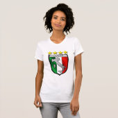 Italië Emblem Soccer World Champions badge T-shirt (Voorkant volledig)