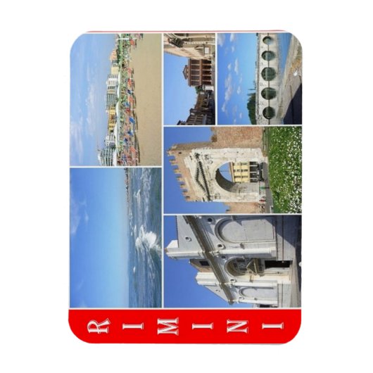 Italië - Emilia Romagna - Rimini - Mosaic - Magneet (Verticaal)