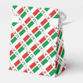 Italië en de Italiaanse vlag met Jouw naam Bedankdoosjes (Achterkant)