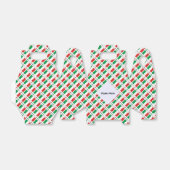 Italië en de Italiaanse vlag met Jouw naam Bedankdoosjes (Uitgevouwen)