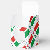 Italië en de Italiaanse vlag met Jouw naam Bedankdoosjes (Geopend)