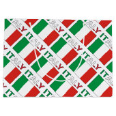 Italië en de Italiaanse vlag met Jouw naam Groot Cadeauzakje (Achterkant)