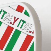 Italië en de Italiaanse vlag met Jouw naam Pickleball Paddle (Links Detail)