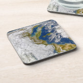 Italië en het Adriatische Zee. Bier Onderzetter (Linkerzijde)