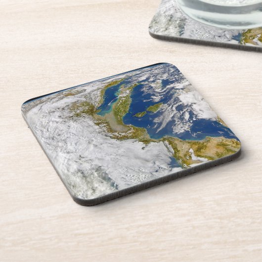 Italië en het Adriatische Zee. Bier Onderzetter (Linkerzijde)