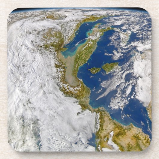 Italië en het Adriatische Zee. Bier Onderzetter (Voorkant)