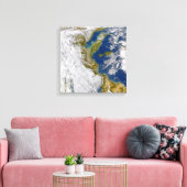 Italië en het Adriatische Zee. Canvas Afdruk (Insitu (Woonkamer))