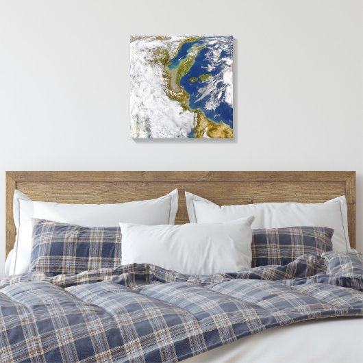 Italië en het Adriatische Zee. Canvas Afdruk (Insitu (Slaapkamer))