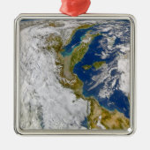 Italië en het Adriatische Zee. Metalen Ornament (Voorkant)