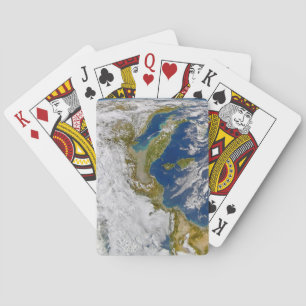 Italië en het Adriatische Zee. Pokerkaarten