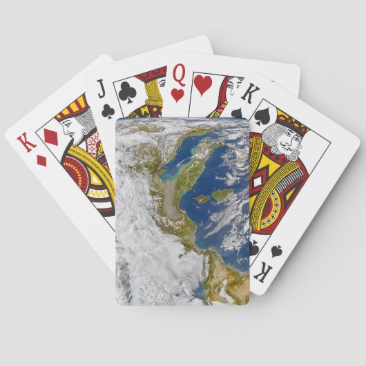 Italië en het Adriatische Zee. Pokerkaarten (Achterkant)