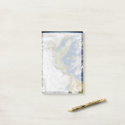 Italië en het Adriatische Zee. Post-it® Notes (Op bureau)