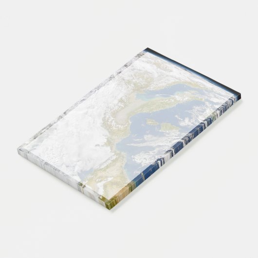 Italië en het Adriatische Zee. Post-it® Notes (Schuin)