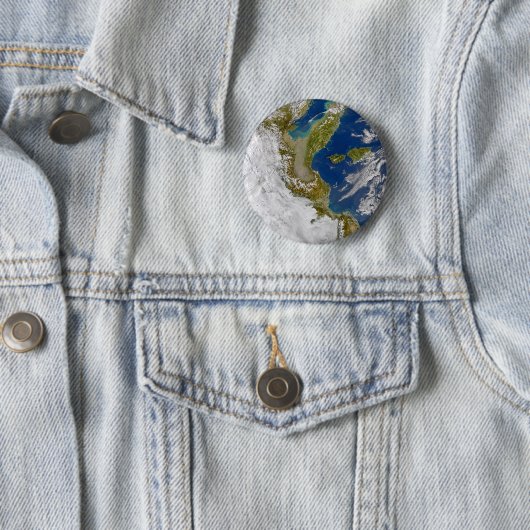 Italië en het Adriatische Zee. Ronde Button 5,7 Cm (In situ)