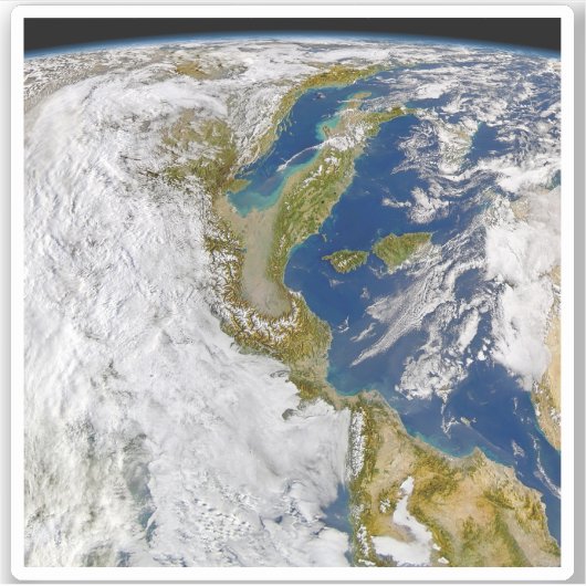 Italië en het Adriatische Zee. Sticker (Voorkant)