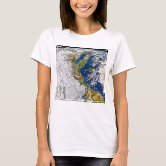 Italië en het Adriatische Zee. T-shirt (Voorkant)