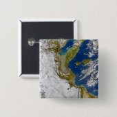 Italië en het Adriatische Zee. Vierkante Button 5,1 Cm (Voorkant /achterkant)