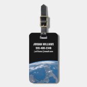 Italië en het eiland Sicilië. Bagagelabel (Voorkant verticaal)