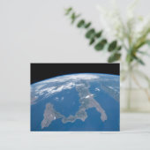 Italië en het eiland Sicilië. Briefkaart (Staand voorkant)