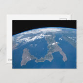 Italië en het eiland Sicilië. Briefkaart (Voorkant / Achterkant)